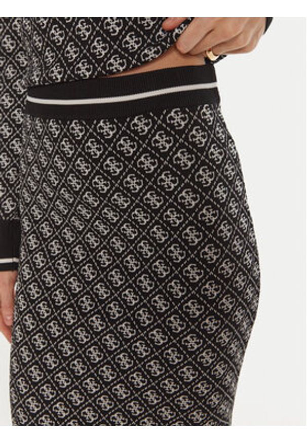 Guess Spódnica ołówkowa Lise W4BD53 Z37K0 Czarny Slim Fit. Kolor: czarny. Materiał: wiskoza