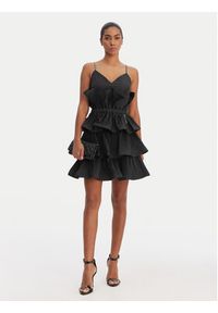 Fracomina Sukienka koktajlowa FQ26SD1007W83101 Czarny Regular Fit. Kolor: czarny. Materiał: syntetyk. Styl: wizytowy #4