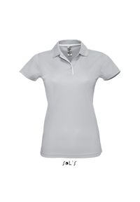 SOL'S - Damska koszulka polo Sol's Performer. Okazja: na co dzień. Typ kołnierza: polo. Kolor: wielokolorowy, niebieski, szary. Styl: casual #1