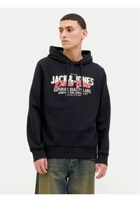 Jack & Jones Bluza Logo 12279649 Czarny Regular Fit. Kolor: czarny. Materiał: bawełna #1