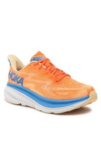 HOKA - Hoka Buty Clifton 9 1127895 Pomarańczowy. Kolor: pomarańczowy. Materiał: materiał