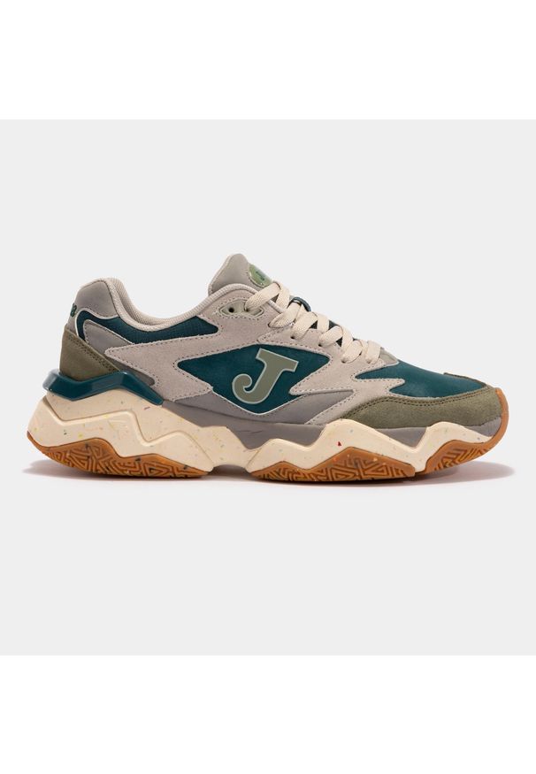 Joma - Buty sportowe Sneakersy męskie, C1400 Men 24 C1400W. Kolor: beżowy, zielony, wielokolorowy. Sport: turystyka piesza