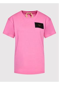 N°21 T-Shirt 22I N2M0 F011 4203 Różowy Regular Fit. Kolor: różowy. Materiał: bawełna #5