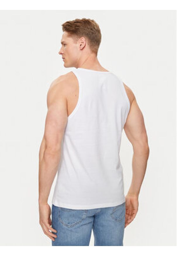 VERSACE - Versace Tank top Medusa AUU01012 Biały Regular Fit. Kolor: biały. Materiał: bawełna