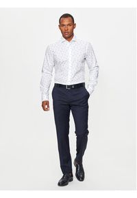 JOOP! Koszula 144Pai 30041405 Biały Slim Fit. Kolor: biały. Materiał: bawełna #5