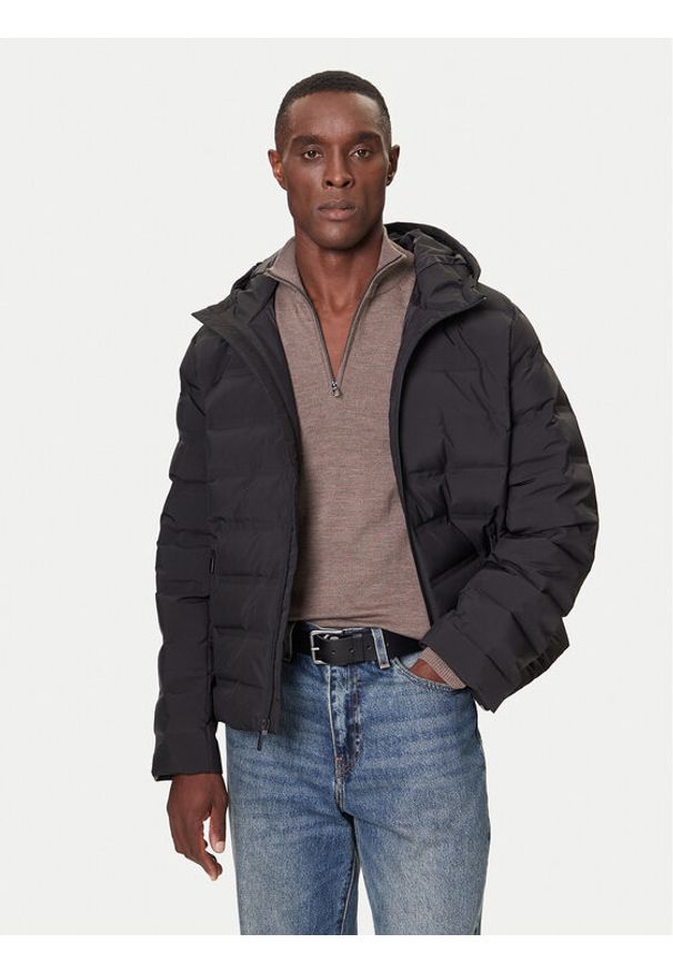 Calvin Klein Kurtka puchowa LV04LD521G Czarny Regular Fit. Kolor: czarny. Materiał: syntetyk