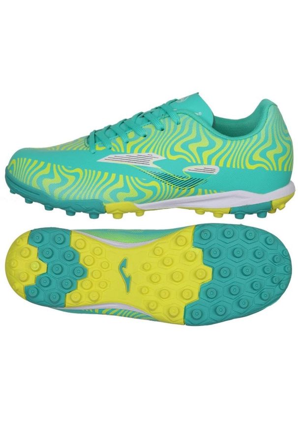 Buty Joma Evolution 2415 Tf EVJW2415TF zielone. Kolor: zielony. Materiał: materiał. Szerokość cholewki: normalna. Sport: piłka nożna