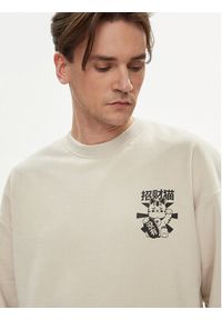 Jack & Jones Bluza Dirk 12249455 Beżowy Wide Fit. Kolor: beżowy. Materiał: syntetyk, bawełna