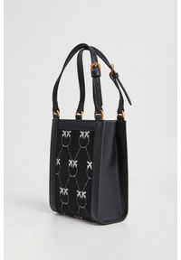 Pinko - Torebka damska Box Micro Vertical Shopper Jacquard PINKO #2