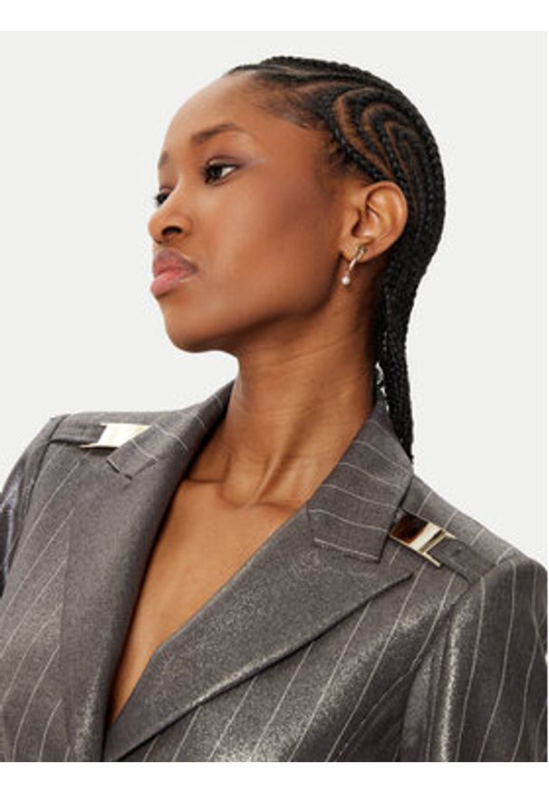 Babylon Marynarka E00285 Szary Regular Fit. Kolor: szary. Materiał: syntetyk