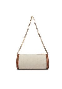 TOMMY HILFIGER - Tommy Hilfiger Torebka Th Elev Summ Chain Bag Canvas AW0AW18635 Beżowy. Kolor: beżowy #5