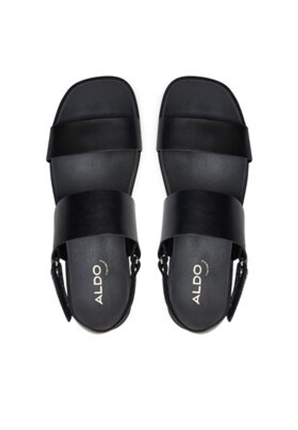 Aldo Sandały Thila 13713120 Czarny. Kolor: czarny. Materiał: skóra