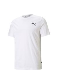 Koszulka sportowa męska Puma ESS Small Logo Tee. Kolor: biały. Długość rękawa: krótki rękaw. Długość: krótkie