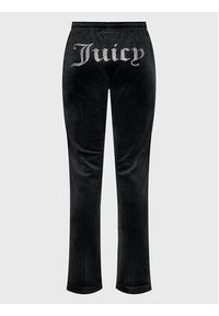 Juicy Couture Spodnie dresowe Tina JCAPW045 Czarny Regular Fit. Kolor: czarny. Materiał: syntetyk