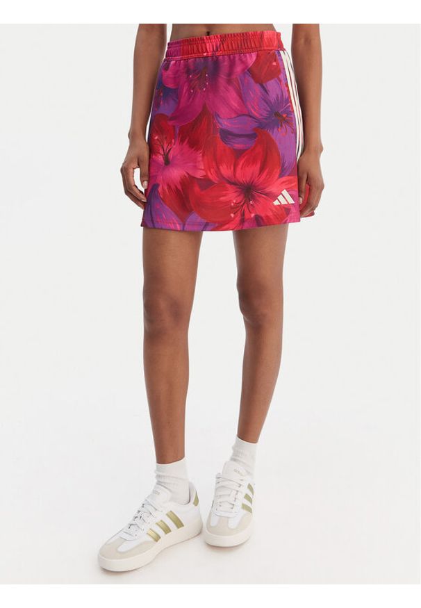Adidas - adidas Spódnica mini Farm Rio KS8060 Różowy Regular Fit. Kolor: różowy. Materiał: bawełna