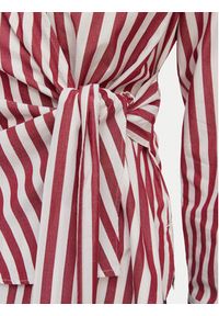 TOMMY HILFIGER - Tommy Hilfiger Bluzka WW0WW49650 Czerwony jasny Regular Fit. Kolor: czerwony. Materiał: bawełna #3