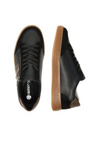 Remonte Sneakersy D2C04-03 Czarny. Kolor: czarny. Materiał: skóra #7