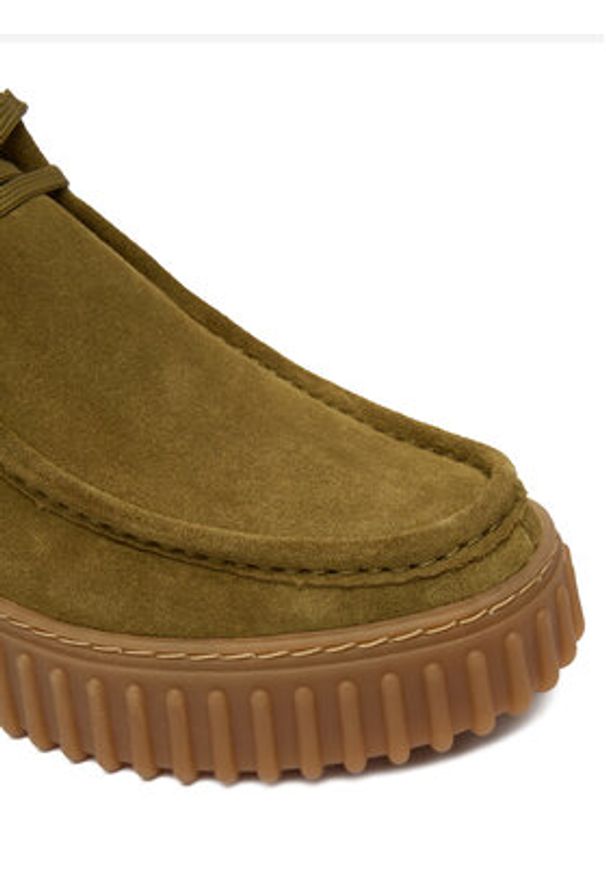 Clarks Trzewiki Torhill Moss 26183872 Khaki. Kolor: brązowy. Materiał: skóra, zamsz