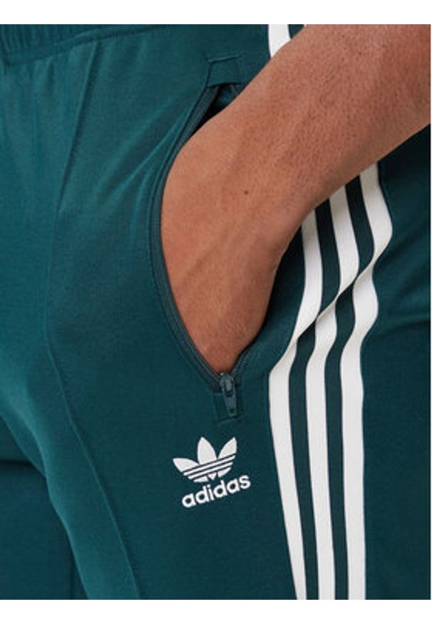 Adidas - adidas Spodnie dresowe adicolor Classics Beckenbauer JY1275 Zielony Slim Fit. Kolor: zielony. Materiał: bawełna