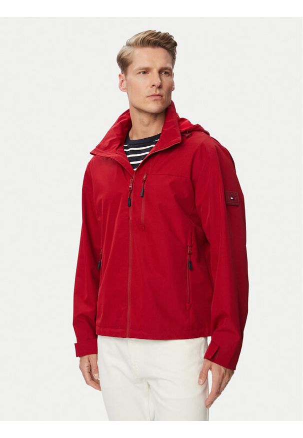 TOMMY HILFIGER - Tommy Hilfiger Kurtka przejściowa MW0MW44299 Czerwony Regular Fit. Kolor: czerwony. Materiał: syntetyk