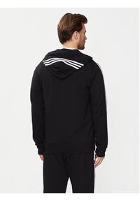 Adidas - adidas Bluza Essentials French Terry 3-Stripes Full-Zip Hoodie IC0433 Czarny Regular Fit. Kolor: czarny. Materiał: bawełna #3