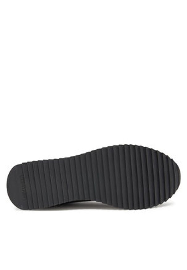 Calvin Klein Jeans Sneakersy Runner Laceup Mg Nylon Mix YW0YW01828 Czarny. Kolor: czarny. Materiał: skóra, zamsz