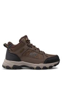 skechers - Skechers Trekkingi Melano 204477/CHOC Brązowy. Kolor: brązowy. Materiał: materiał. Sport: turystyka piesza