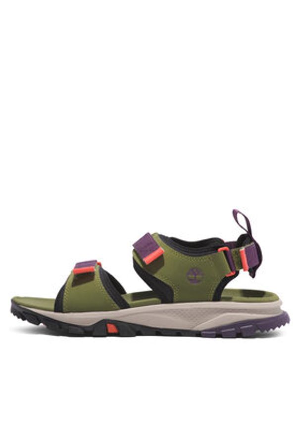 Timberland Sandały Lincoln Peak 2 Strap Sandal TB0A5ZRZES61 Khaki. Kolor: brązowy. Materiał: materiał