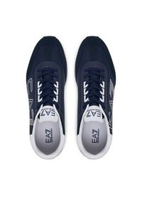 EA7 Emporio Armani Sneakersy X8X101 XK257 U449 Granatowy. Kolor: niebieski. Materiał: zamsz, skóra
