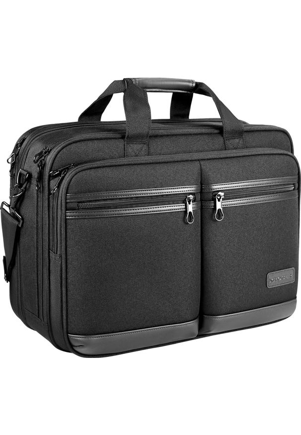 Torba KROSER KROSER Biznesowa duża torba na laptopa 17,3" z kieszeniami na ramię pojemna. Styl: biznesowy