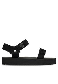 Armani Exchange Sandały XDP064 XV928 00002 Czarny. Kolor: czarny. Materiał: materiał