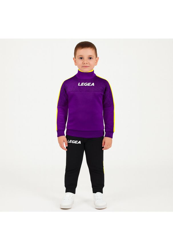 LEGEA - Komplet dla chłopca DAMASCO JR. Okazja: na uczelnię. Kolor: fioletowy, wielokolorowy, żółty. Materiał: dresówka, materiał. Długość: długie. Styl: sportowy
