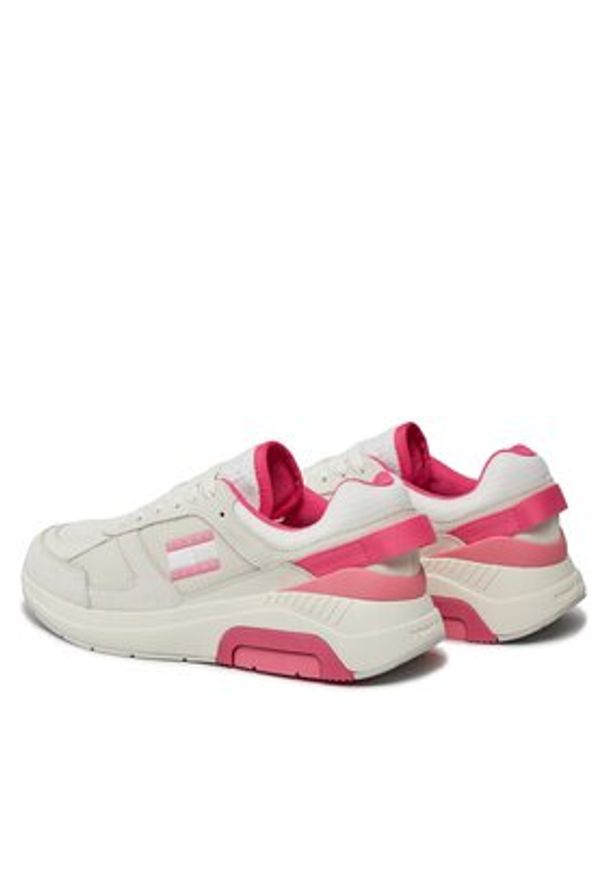 Tommy Jeans Sneakersy Tjw Runner Combined EN0EN02512 Écru. Materiał: skóra