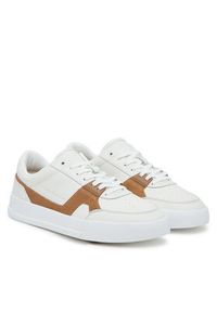 TOMMY HILFIGER - Tommy Hilfiger Sneakersy Th Court Craft FM0FM05551 Écru. Materiał: skóra #4
