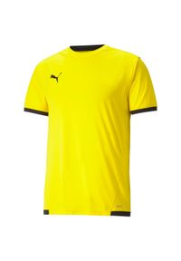 Koszulka Puma Team Liga. Kolor: czarny, żółty, wielokolorowy. Materiał: poliester. Sport: piłka nożna