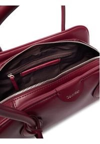 Calvin Klein Torebka Emblem Trio Shoulder Bag LV04F3369G Bordowy. Kolor: czerwony. Materiał: skórzane #4