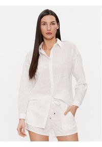 Maaji Koszula Larissa PT2075CLS004 Biały Relaxed Fit. Kolor: biały. Materiał: bawełna