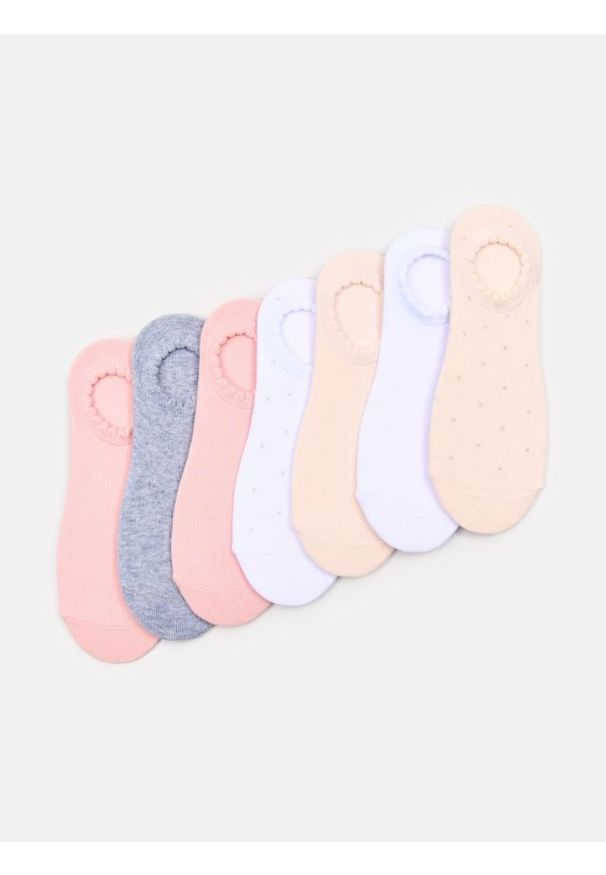 Sinsay - Bawełniane stopki 7 pack - wielobarwny. Materiał: bawełna