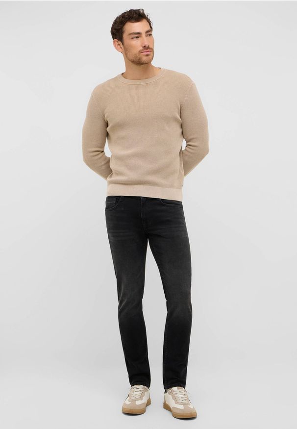 Męskie Spodnie jeansowe Mustang Style Oregon Slim Denim Black 1016798 4000 803