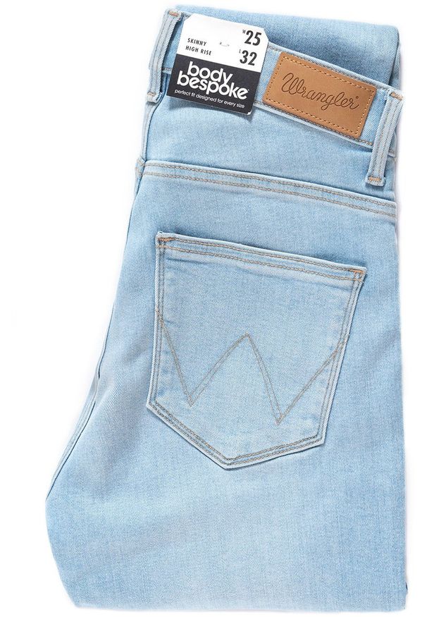 Wrangler - WRANGLER HIGH RISE SKINNY SOFT TIDE W27HUS28A 112128133. Stan: podwyższony