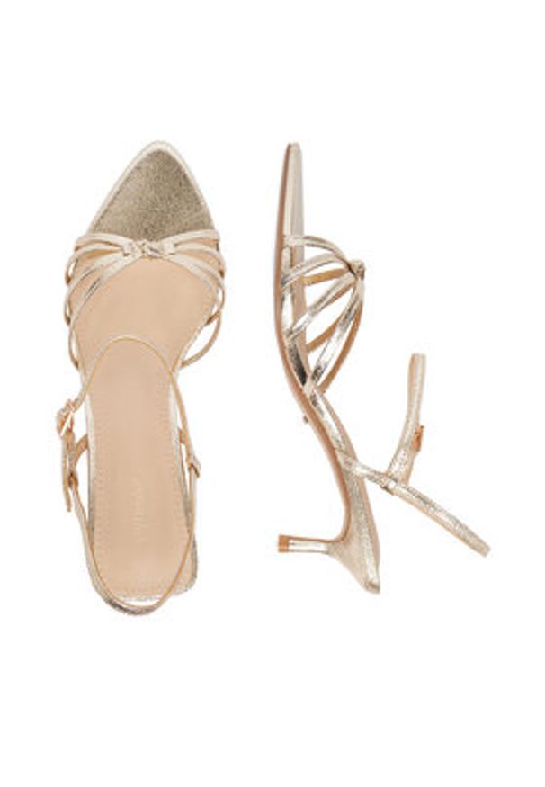 DeeZee Sandały CEO-CWBF17702 Złoty. Kolor: złoty. Materiał: materiał