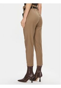 Rinascimento Spodnie materiałowe CFC0114907003 Brązowy Regular Fit. Kolor: brązowy. Materiał: syntetyk, wiskoza