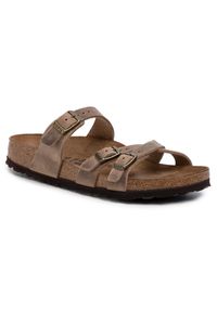 Klapki Birkenstock. Kolor: brązowy #1