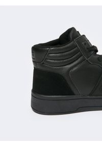 Big-Star - Sneakersy męskie czarne KK174135 906. Okazja: na co dzień. Kolor: czarny. Materiał: syntetyk, skóra, jeans. Szerokość cholewki: normalna. Sport: turystyka piesza #5