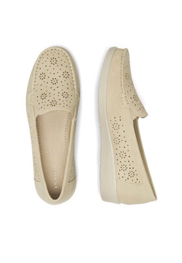 Clara Barson Mokasyny WSS21166-03 Beżowy. Kolor: beżowy. Materiał: skóra