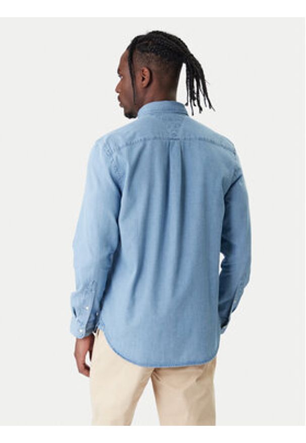 TOMMY HILFIGER - Tommy Hilfiger Koszula jeansowa Bedford MW0MW41689 Niebieski Regular Fit. Kolor: niebieski. Materiał: bawełna