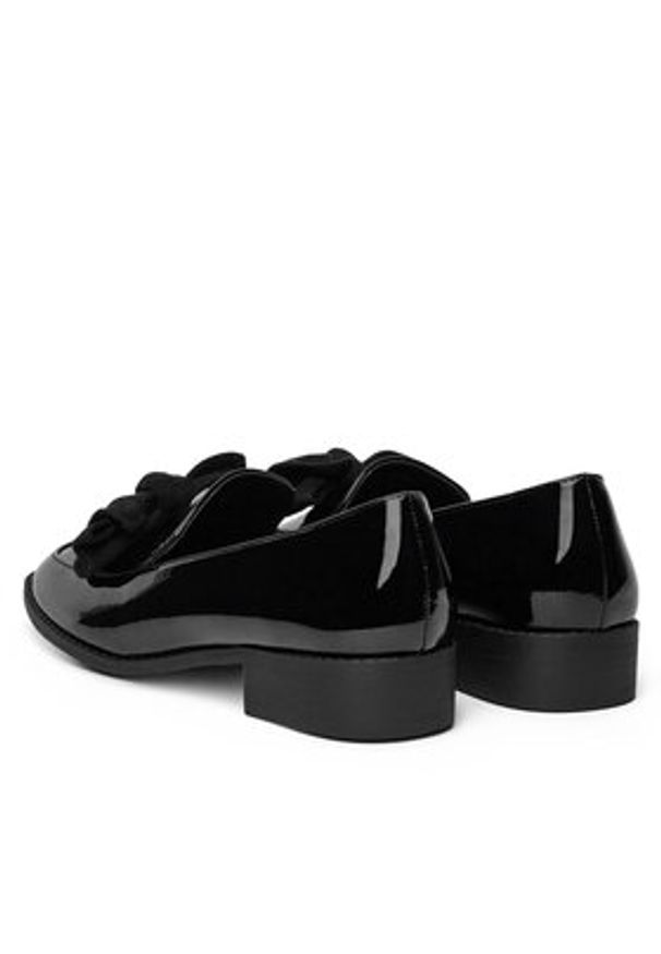 DeeZee Loafersy SQ873-1-BLACK PAT Czarny. Kolor: czarny. Materiał: materiał