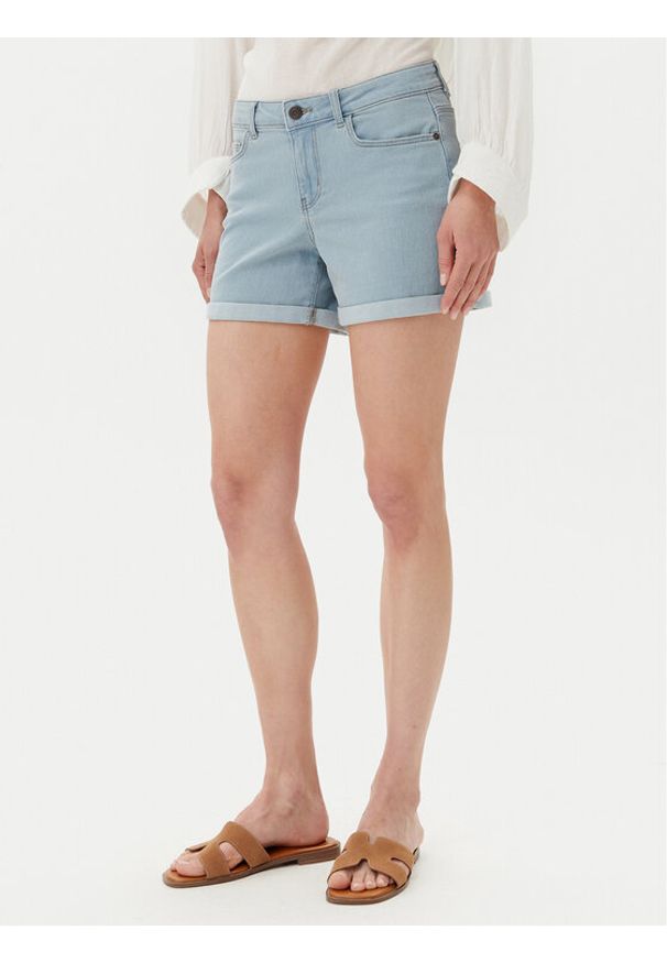 Noisy may - Noisy May Szorty jeansowe Debby 27032491 Niebieski Slim Fit. Kolor: niebieski. Materiał: bawełna