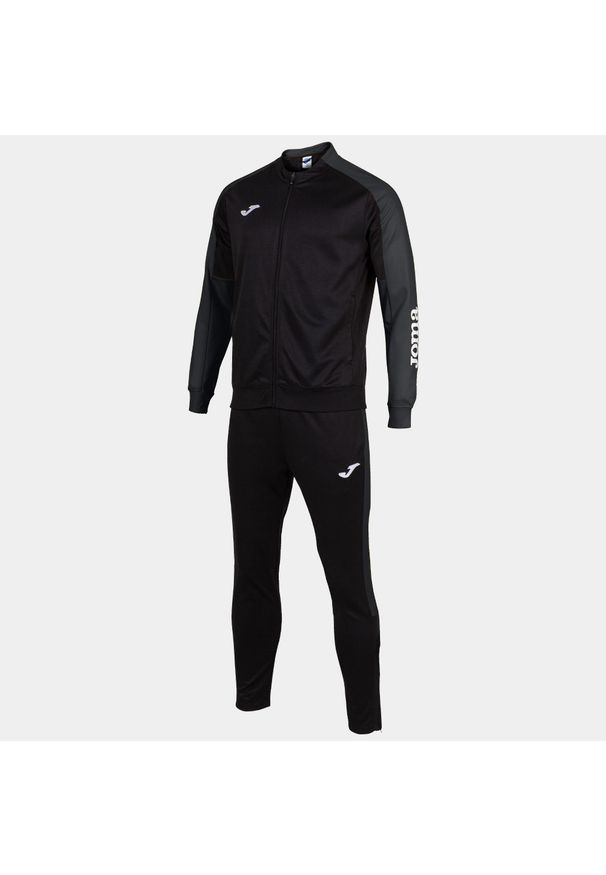 Dres do piłki nożnej dla dzieci Joma Boy Eco championship. Kolor: czarny, brązowy, wielokolorowy, szary. Materiał: dresówka. Styl: sportowy