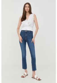 Guess jeansy damskie high waist. Stan: podwyższony. Kolor: niebieski #4